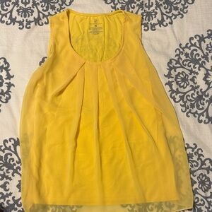 NY&Co Yellow Sleeveless Women's Top sz small